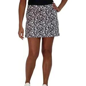 Tranquility by Colorado Women's Black & White Floral Poly/Spandex Active Skirt S